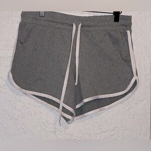 Women's Love Streak Gray Drawstring Shorts